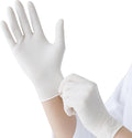 White Latex Gloves | Powder-Free | Case of 10 Boxes | Made in Malaysia