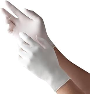 White Latex Gloves | Powder-Free | Case of 10 Boxes | Made in Malaysia